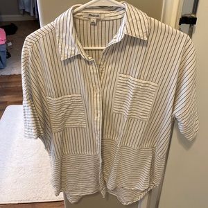 Made well Flannel Courier Shirt in Stripe